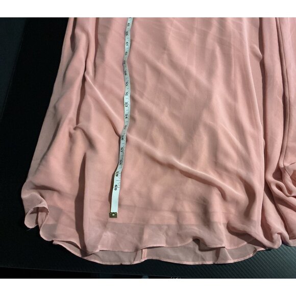 NEW After Six Draped One-Shoulder Maxi Dress with Scarf Bow Desert Rose Size 24W - Picture 12 of 12